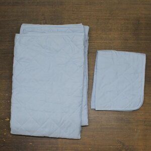 NEW ZUZIFY 2-Piece Quilted Bedspread Set Light Blue Twin / Twin XL